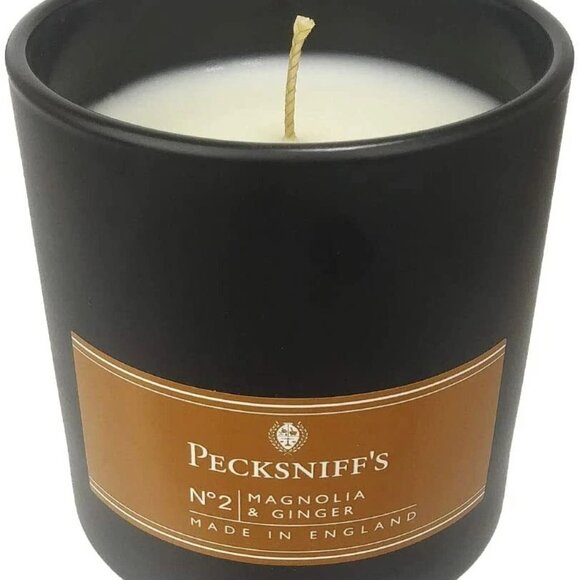 Pecksniff's Magnolia & Ginger Candle 5.29 Oz. With Metal Lid From England - Picture 2 of 5